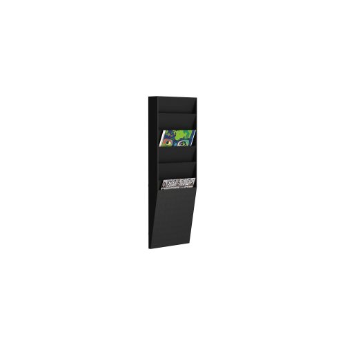 Paperflow Prospekthalter 6 x A4 Schwarz