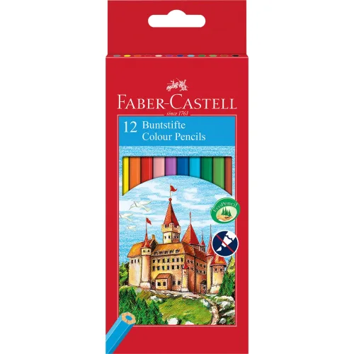 Faber-Castell, FABER-CASTELL Farbstifte Classic Colour 120112 12 Farben ass.