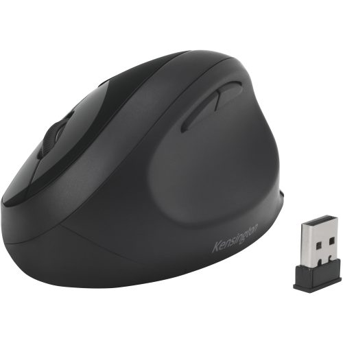 Kensington Pro Fit Dual Kabellose Ergonomische Maus K75404EU Optisch Für Rechtshänder Bluetooth/USB-A Nano Receiver Schwarz