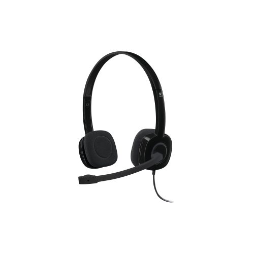 Logitech H151 Kopfhörer Verkabelt Kopfbügel Geräuschunterdrückung mit Mikrofon Schwarz mit Mikrofon