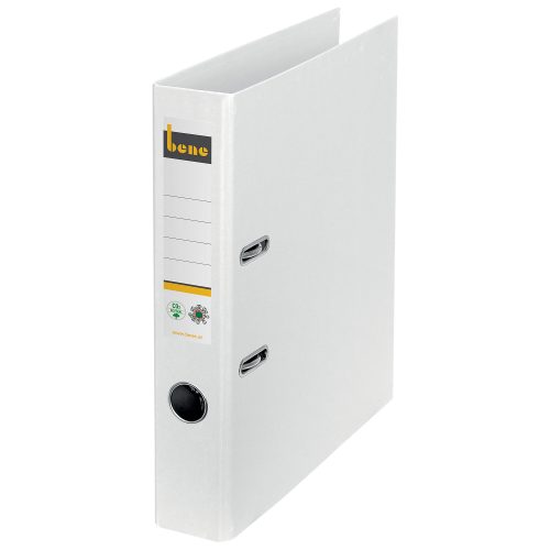 Bene No.1 Power Ordner A4 50 mm Weiss 2 Ringe 301600 Pappkarton Hochformat