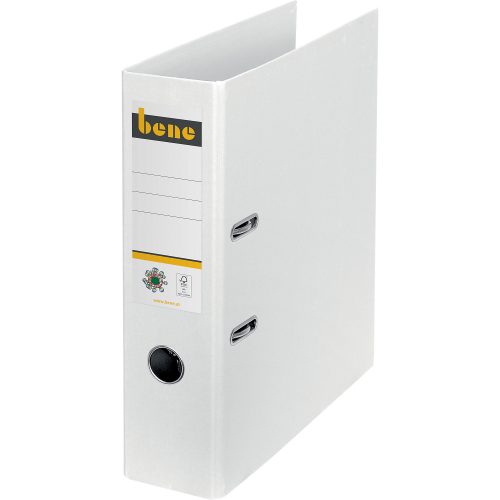 Bene No.1 Power Ordner A4 80 mm Weiss 2 Ringe 301400 Pappkarton Hochformat