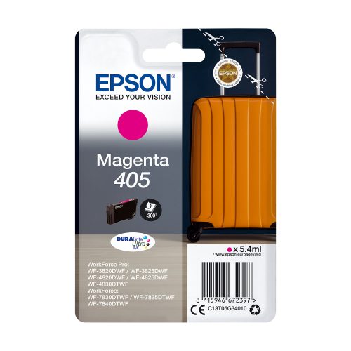 Epson, EPSON Tintenpatrone 405 magenta T05G34010 WF-7830DTWF 300 Seiten