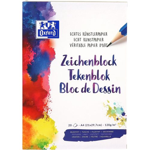 OXFORD, OXFORD Zeichenblock A4 100050321 blanko,90g 20 Blatt