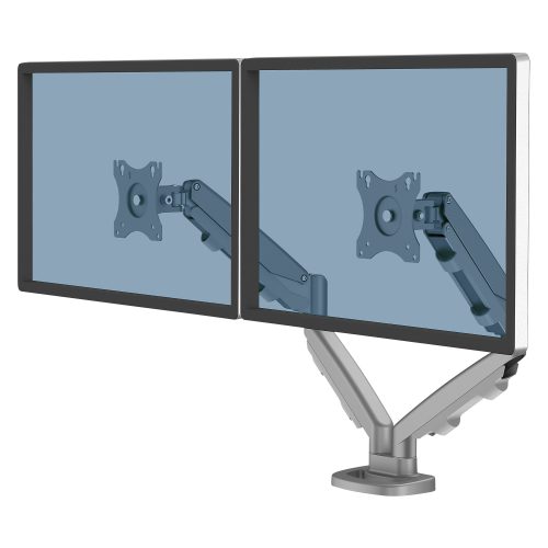 Fellowes Doppelmonitor-Arm Eppa höhenverstellbar 480 x 1000 X 560 mm 39 Zoll Silber