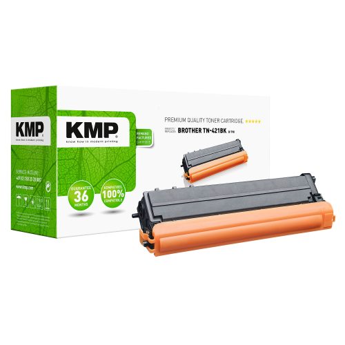 Kompatible KMP Brother TN-421BK Tonerkartusche Schwarz