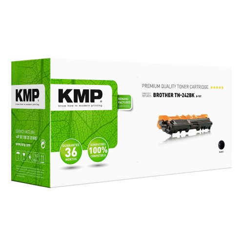 Kompatible KMP Brother TN-242BK Tonerkartusche Schwarz