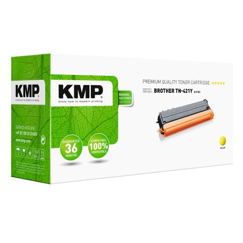 Kompatible KMP Brother TN-421Y Tonerkartusche Gelb