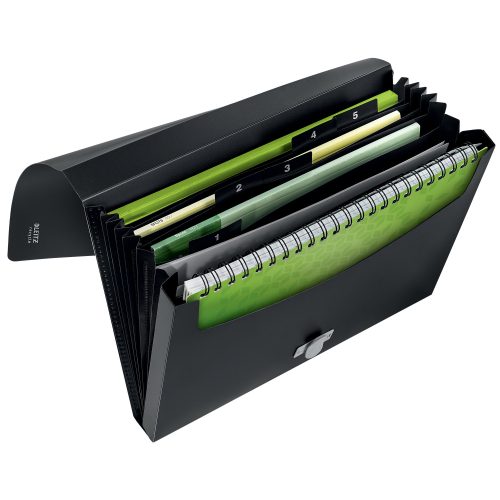Leitz, LEITZ Projektmappe Recycle A4 4624-00-95 schwarz, PP 5 F&auml;cher
