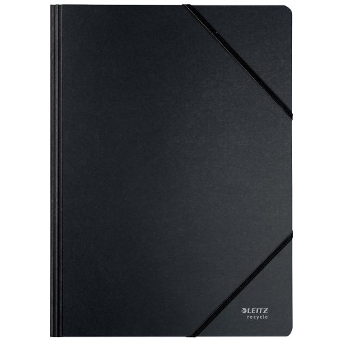 Leitz, LEITZ Eckspannmappe Recycle A4 3908-00-95 schwarz, Karton