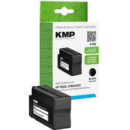 KMP Kompatibel HP 950XL Tintenpatrone CN045AE Schwarz