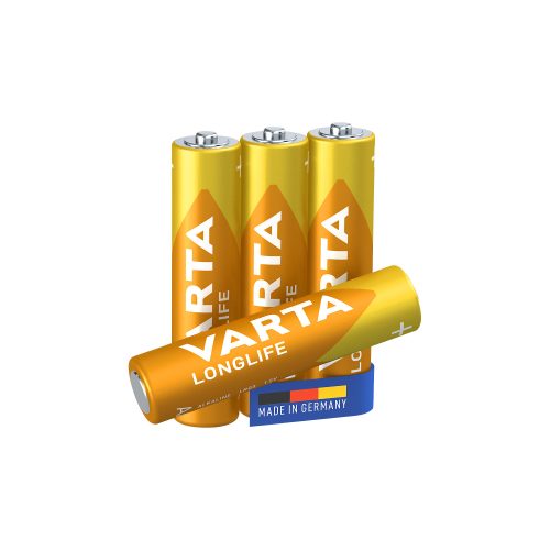 VARTA, VARTA Batterie 4103101414 Longlife, AAA/LR03, 4 St&uuml;ck