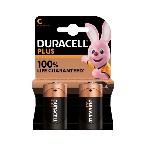 Duracell - Plus, Alkaline-Bat.,2Stk, C(LR14)