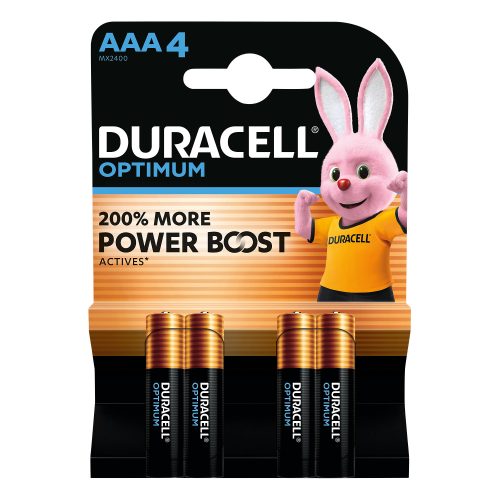 Duracell - Optimum, Alkaline-Bat.,4Stk, AAA(LR03)