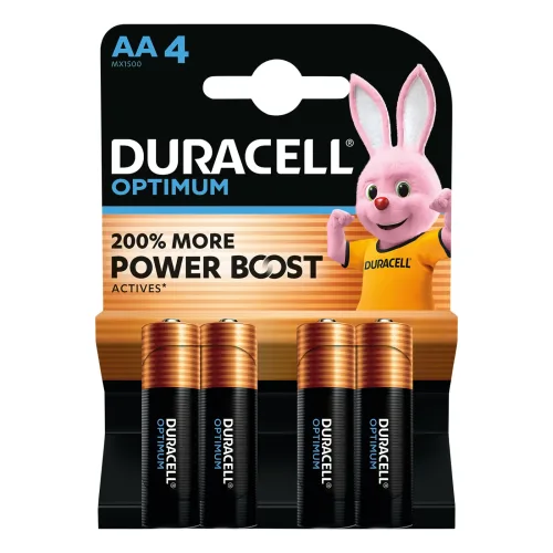 Duracell - Optimum, Alkaline-Bat.,4Stk, AA(LR6)