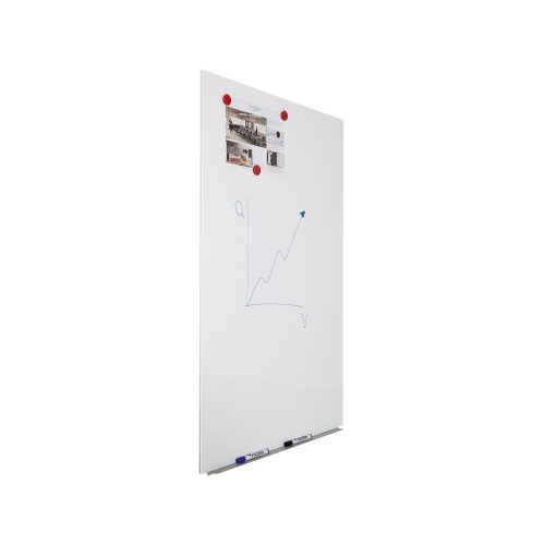 Rocada wandmontierbare magnetische rahmenlose Whiteboardfolie lackierter Stahl 75 x 115 cm