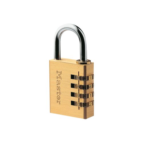 Master Lock Vorhängeschloss 604EURD 4 x 1,8 x 8,1 cm Zahlenkombination Aluminium Gold