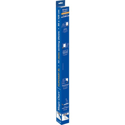 Legamaster Magic-Chart XL Flipchart-Folie 7-159054 120 x 90 cm Kariert Weiß Rolle mit 15 Blatt