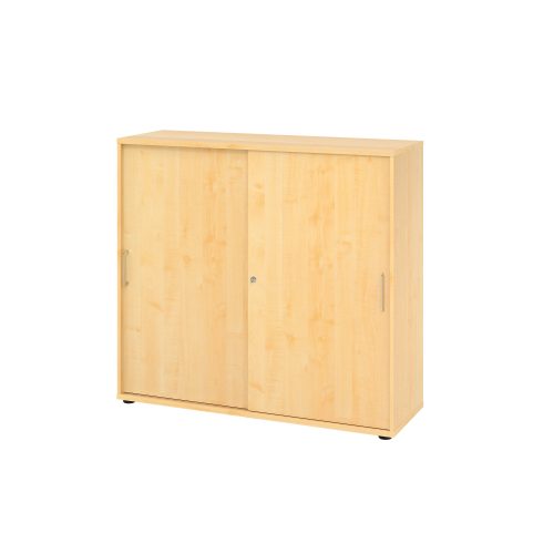 Hammerbacher Schrank V1753S/3/3/BS Ahorn 120 x 40 x 110 cm