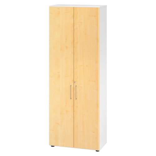 Hammerbacher Schrank V968T6/W/3/BS Weiß 80 x 42 x 215,4 cm