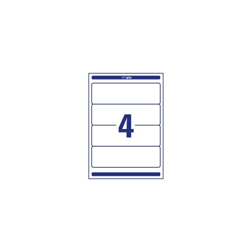 AVERY Zweckform L4761-10 Ordneretiketten A4 Weiss 61 x 192 mm 10 Blatt à 4 Etiketten