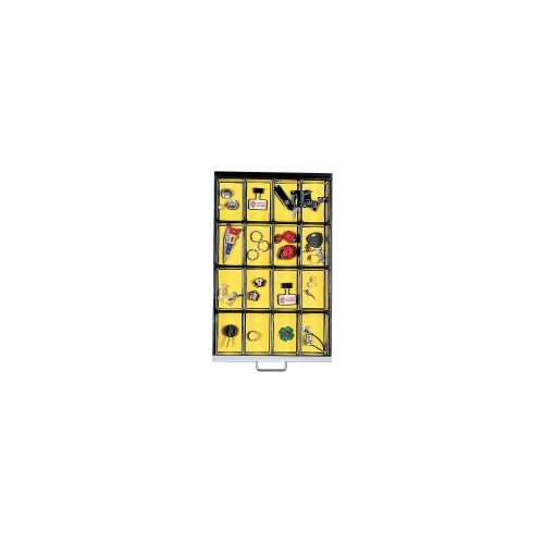 Bisley Multidrawer Schubladeneinsatz 16 Fächer Schwarz 51 mm Pack 5 Stück