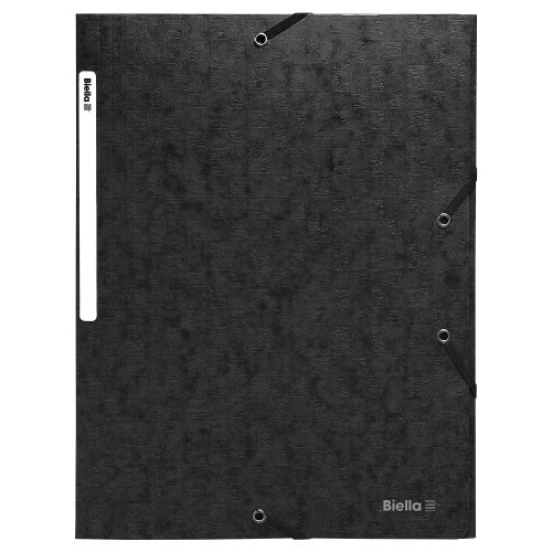 Biella, BIELLA Gummibandmappe A4 178400.02 schwarz, 590gm2 220 Bl.