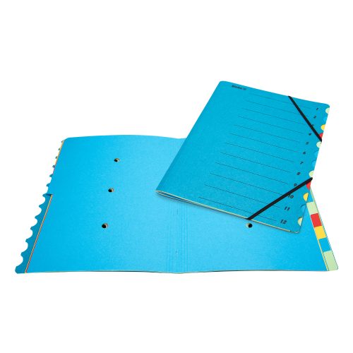 Biella, BIELLA Ordnungsmappe A4 328412.05 blau, 12-teilig