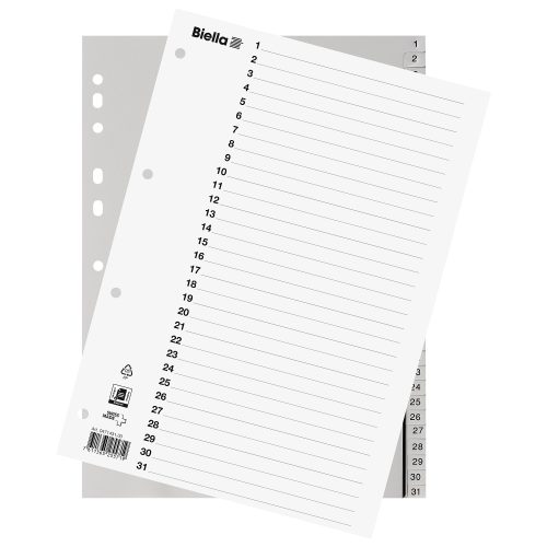 Biella, BIELLA Register PP grau A4 471431.00 1-31
