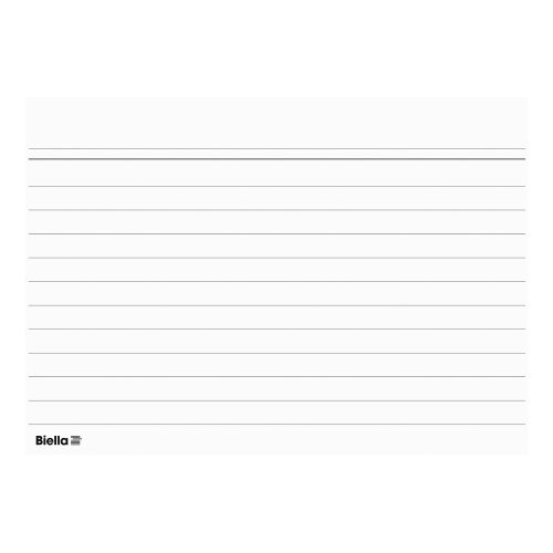 Biella, BIELLA Karteikarten liniert A6 230630 weiss, 148x105mm 100 Stk.