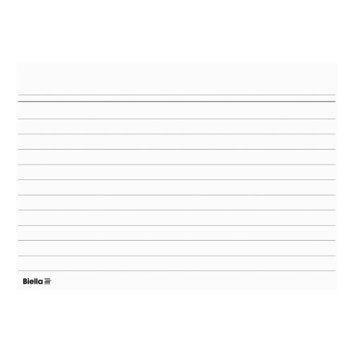 Biella, BIELLA Karteikarten liniert A7 230730.00 weiss, 105x74mm 100 Stk.