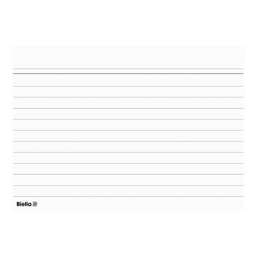 Biella, BIELLA Karteikarten liniert A5 230530 weiss, 210x148mm 100 Stk.