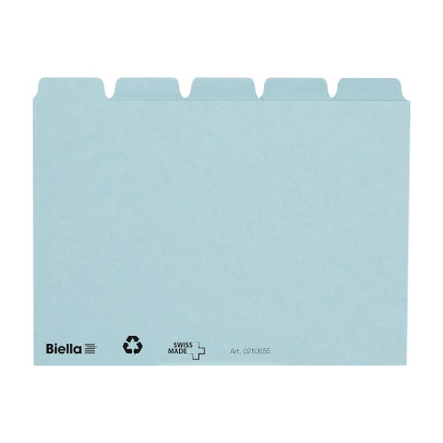 Biella, BIELLA Kartei-Leitkarten Blanko A6 210655.05 blau, 25-teilig