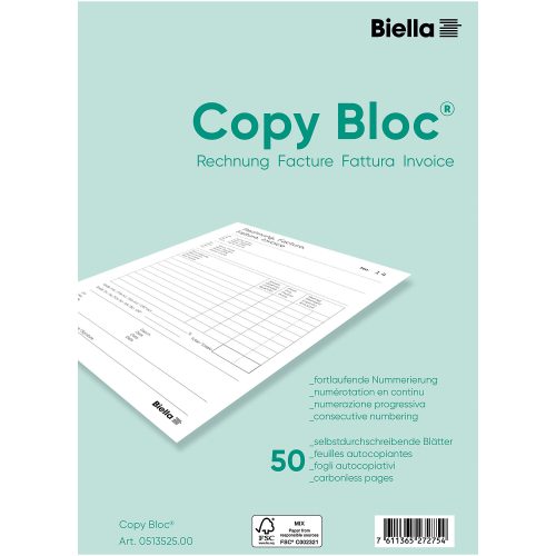 Biella Quittung Formular 0513525.00 Weiß 1 St.