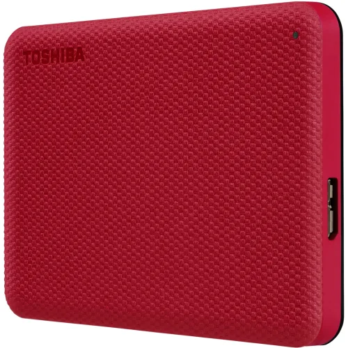TOSHIBA -  HDD CANVIO Advance 4TB HDTCA40ER3CA USB 3.2 Gen 1, 2.5 inch red, Rot Bunt, 4 TB