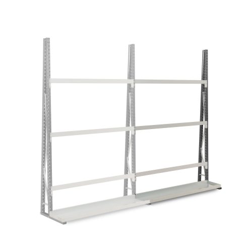 MANORGA Einseitiges Vertikales Anbauregal Epsivol 1.500 x 340 X 2.500 mm
