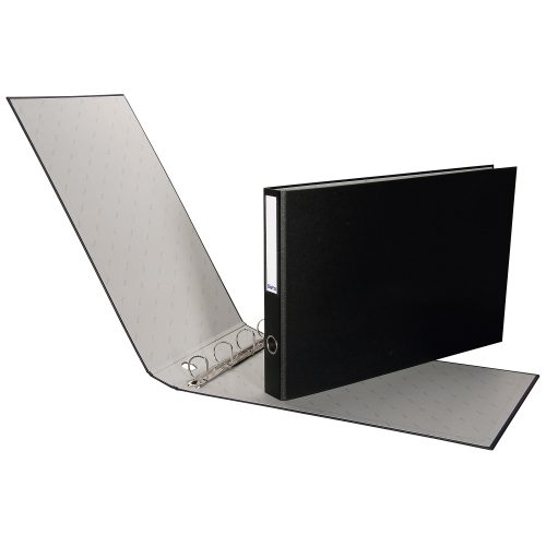 Biella, BIELLA Ringbuch Plasti-Quatro 4cm 127354.02 schwarz, 4-Ring, A3 quer