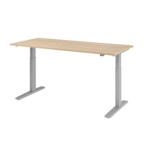 Hammerbacher Steh-Sitz-Schreibtisch VXMKA19/E/S Eiche 1800 mm x 800 mm
