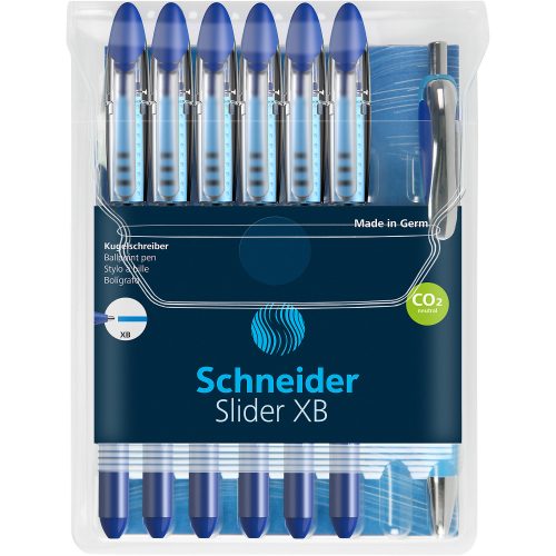 Schneider Kugelschreiber Slider Blau 0.7 mm 7 Stück