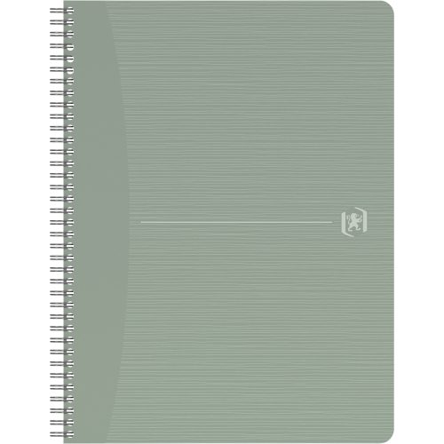 OXFORD My Rec'Up Notizbuch A6 Kariert Doppeldraht Matt Lackierter Karton Grün Perforiert 180 Seiten