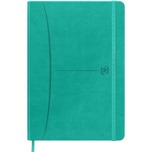 OXFORD, OXFORD Signature Notizbuch 400154947 A5, liniert 80 Blatt, t&uuml;rkis