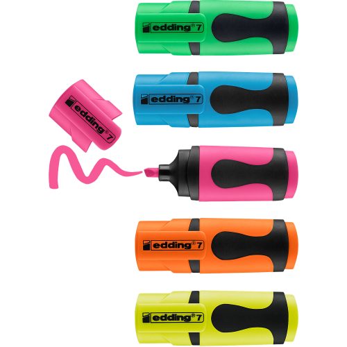 edding, EDDING Textmarker Mini 1-3mm 7BLI-99 5 Farben ass.