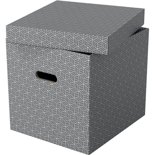 Esselte, ESSELTE Aufbewahrungsboxen Home Cube 628289 365x320x315mm, grau 3 Stk