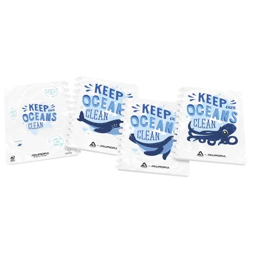 ADOC, ADOC Ringbuch A4 6011.2 weiss-blau, liniert 144 Seiten