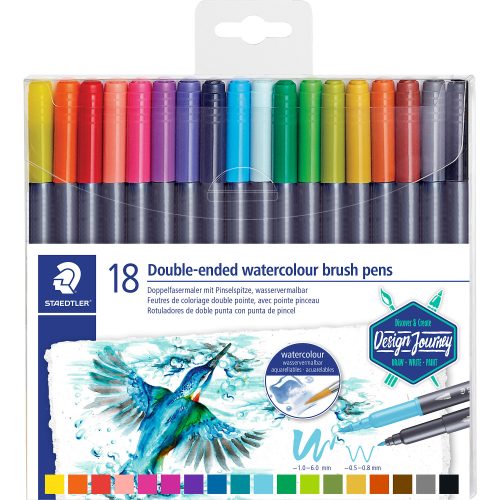 STAEDTLER Pinselstift Farbig sortiert 18 Stück