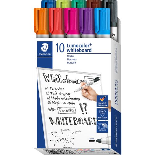 STAEDTLER Whiteboard Marker Rundspitze Farbig assortiert 10 Stück