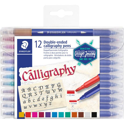 STAEDTLER Kalligraphie-Stifte Farbig sortiert 12 Stück