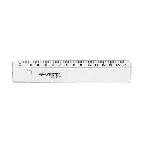 WESTCOTT, WESTCOTT Kunststofflineal 15cm E10150 BP