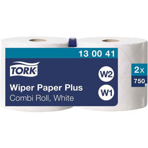 Tork Wischtuchrolle W1, W2 2-lagig Gerollt Weiß 2 Rollen à 750 Blatt