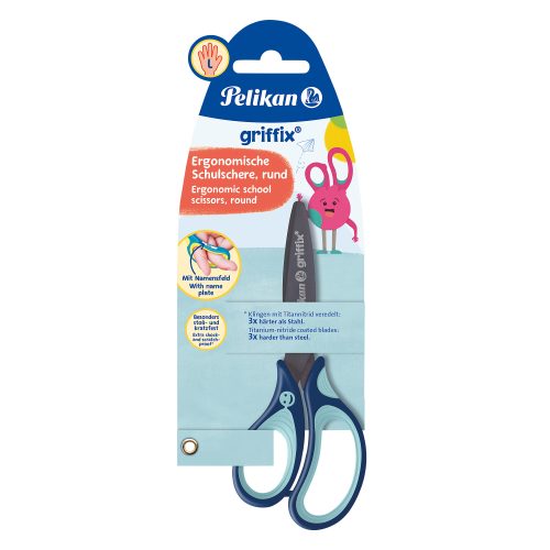 Pelikan, PELIKAN griffix Schere Blau 803519 Linksh&auml;nder